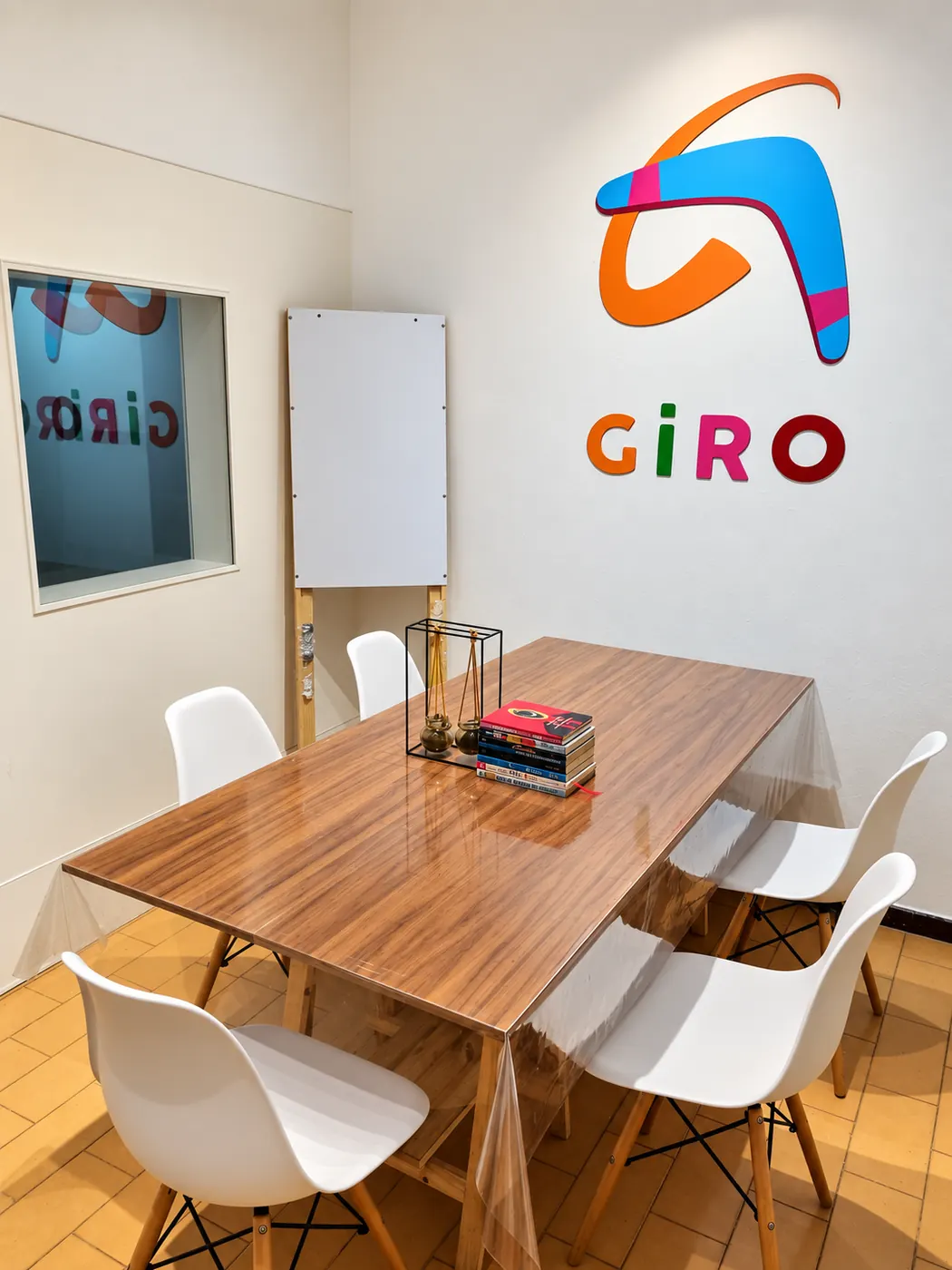 Ambiente acolhedor da Escola Giro