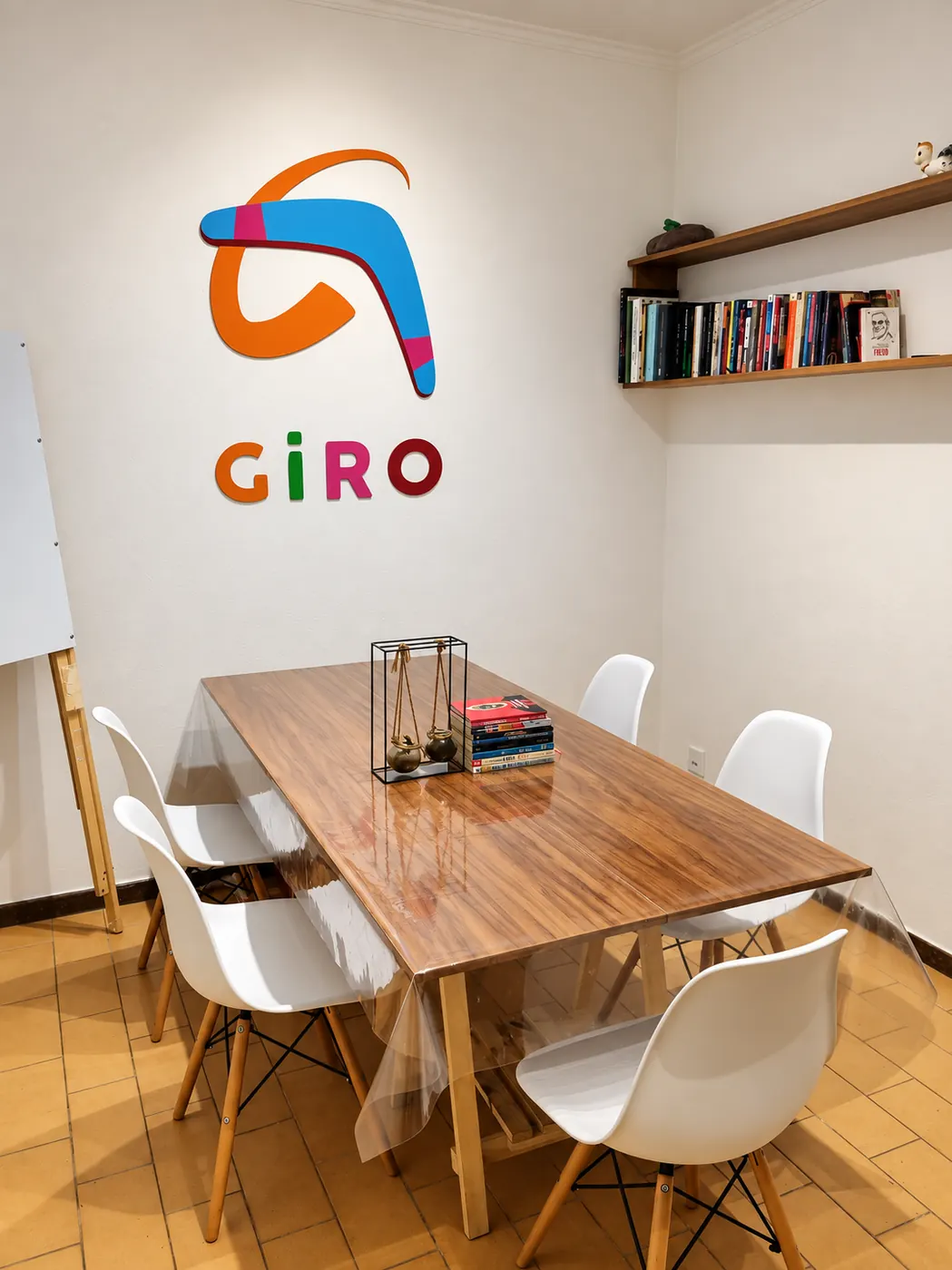 Espaço para encontros culturais na Giro